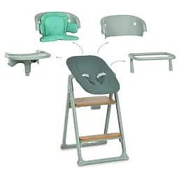 Дитячий стільчик для годування 4 в 1 GROWEE ME 1222 Sage Green - мініатюра 2