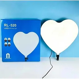 Кільцева світлодіодна LED Лампа / Світильник Серце RL-520 (40×42 см)