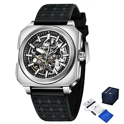 Наручний годинник чоловічий PD-1791 Black-Silver Pagani Design acs0031219