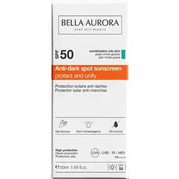 Гель-крем Bella Aurora солнцезащитный от пигментных пятен SPF50, 50 мл