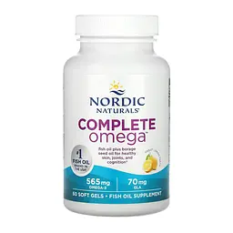 Омега-3 риб'ячий жир Nordic Naturals Complete Omega для серця, мозку та зору 60 софтгелів - мініатюра 3