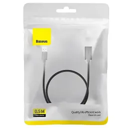 Кабель-подовжувач Baseus AirJoy Series USB2.0 Extension Cable 0.5m B00631100111-00 Black - мініатюра 5