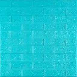 3D панель Sticker Wall самоклеюча700х770х3мм цегла Бірюза 002-3 SW-00000573