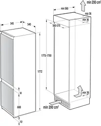 Холодильник Gorenje NRKI218EA0 (743273) - мініатюра 10