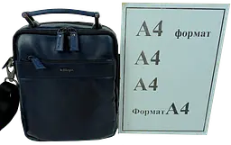 Чоловіча шкіряна сумка Mykhail Ikhtyar синя sum0028771 - мініатюра 10