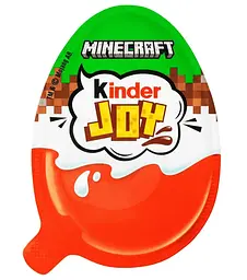 Шоколадне яйця Kinder Joy Minecraft