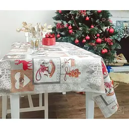 Скатертина Ecotton 11470-1 Лапландія рогожка 220х150 см (24207) - мініатюра 2