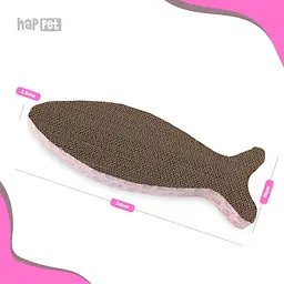Happet Картонна кігтеточка "BANZAI"+Котяча м'ята, 24x21x2,5 см (DK08) - мініатюра 2