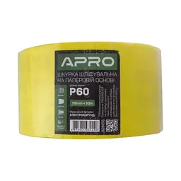 Папір шліфувальний Apro P60 рулон 115мм х 50м на паперовій основі 30412 - мініатюра 2