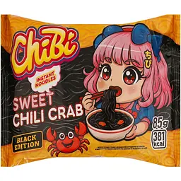 Вермішель швидкого приготування ChiBi Black Sweet chili crab 85 г