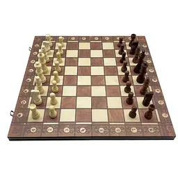 Набір настільних ігор "Шахи, нарди, шашки 3 в 1" Set1 NE-LG-11 ігрове поле 40х40 см - мініатюра 7