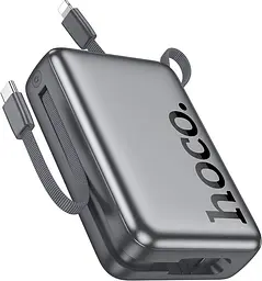 Портативний акумулятор Hoco Q39 Eminente 22.5W+PD20W 20000mAh metal grey - мініатюра 2