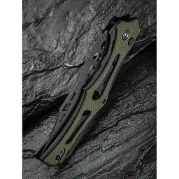 Ніж складаний туристичний Civivi Biophase, (8.9 см) Nitro-V / Aluminum & G10 чорно-зелений - мініатюра 15