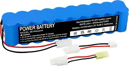 Акумулятор пилососа 24 В 3000 мА·год Ni-MH для Rowenta RH877901 RH877901 8M 0 Reiner Luftwaffe Extreme 24 V - мініатюра 2