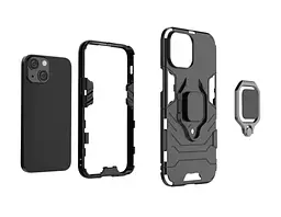 Чохол бампер Primolux Ring Armor для Apple iPhone 13 Mini Black - мініатюра 6