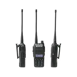 Портативна Рація + Гарнітура Baofeng UV-82 5W дводіапазонна VHF136-174/UHF400-520 МГц (18836) - мініатюра 2