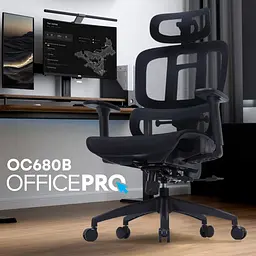 Офісне крісло OfficePro Skyline OC680B Black [175038] - мініатюра 7