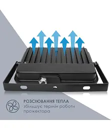 Прожектор світлодіодний ELM Matrix M 50W 6500К 26-0044 - мініатюра 3