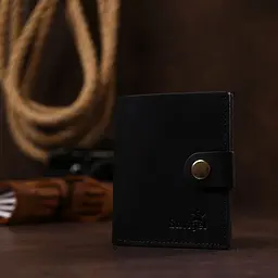 Матове чоловіче портмоне з натуральної шкіри Shvigel 16495 чорне - мініатюра 6