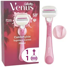 Бритва Gillette Venus Comfortglide Sugarberry Scented Miami з 1 змінним картриджем (8700216674195)