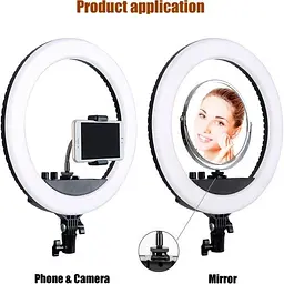 Кільцева LED лампа Mantoo MCP3690 12" + штатив - мініатюра 2