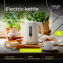 Електрочайник Adler AD 1380 white - мініатюра 9