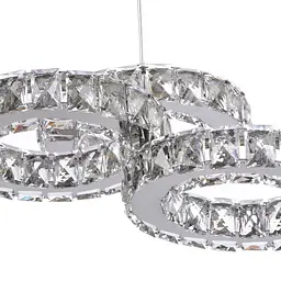 Люстра підвісна Brille кришталева LED 30W WW+NW+CW CH (BR-973S/3) - мініатюра 3