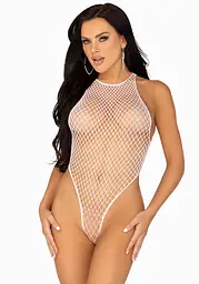 Боді-сітка Leg Avenue Net snap crotch tank bodysuit White, One Size - мініатюра 3