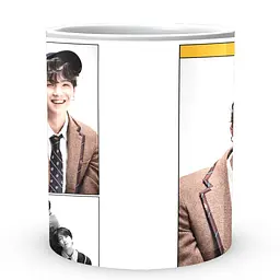 Кухоль GeekLand Bangtan Boys BTS SUGA Мін Юнгі Колаж CP 04.478.280 330 мл білий - мініатюра 2