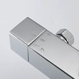 Душова система з термостатом Gappo G2418-40, вилив перемикач на лійку, хром, Хром - мініатюра 4