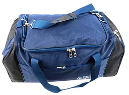 Сумка спортивна Wallaby з нейлону 59 л 48×32×28 см Синя з чорним - мініатюра 7