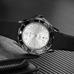 Чоловічий наручний годинник 9276PBKSI Black-Silver Silicone strap Skmei acs0029807 - мініатюра 4