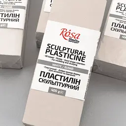 Пластилін скульптурний білий 400 г ROSA Studio - мініатюра 2