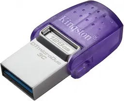 Flash Drive DT Duo 3C 128GB 200MB/s dual USB-A + USB-C Kingston teh0023311 - мініатюра 3