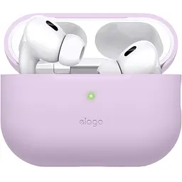 Чохол Elago Silicone Basic Case with Nylon Lanyard Lavender для AirPods Pro 2nd Gen лавандовий (EAPP2SC-BA+ROSTR-LV) - мініатюра 2