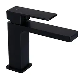 Змішувач для раковини Qtap Gemini QTGEM270BLM45674 Black Matt