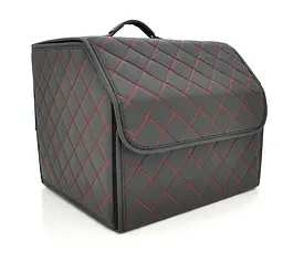 Складаний шкіряний автомобільний органайзер Voltronic CXJ-BR 330x320x300 Black-Red - мініатюра 1