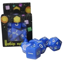 Набір кубиків Opaque 7 Dice Set - Blue , 7 шт. (g7dopaq05)