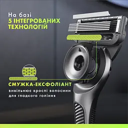 Станок для гоління чоловічий Gillette Labs з 1 змінним картриджем - мініатюра 3