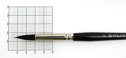 Пензель білка кругла Classic 3049R № 8 коротка ручка KOLOS (4823064900132) - мініатюра 2