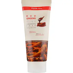 Пінка для вмивання FarmStay Red Ginseng Pure Cleansing Foam, з червоним женьшенем, 180 мл