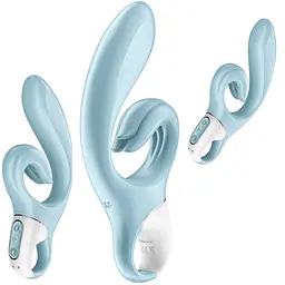 Вібратор-кролик Satisfyer Love Me 22 см блакитний - мініатюра 8