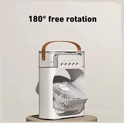 Настільний вентилятор з функцією зволожувача Air Cooler Fan Міні вентилятор - кондиціонер з відділенням для льоду - мініатюра 6