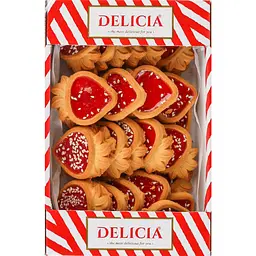 Уцінка. Печиво здобне Delicia Желейна ягідка 300 г 