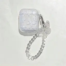 Чохол ANbeauty Butterfly Airpods 1/2 White (AN0103246) - мініатюра 2