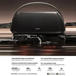 Портативна колонка REMAX RB-M28, 40W, Black - мініатюра 2