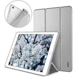 Чохол-книжка BeCover Tri Fold Soft TPU Silicone для Apple iPad 9.7 2017/2018 A1822/A1823/A1893/A1954 Gray (706879) - мініатюра 2