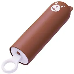 Вібратор CuteVibe Teddy Brown Pink Dildo - мініатюра 2