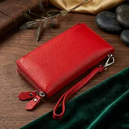 Гаманець жіночий ST Leather 18381 (ST420) багатофункціональний червоний - мініатюра 3