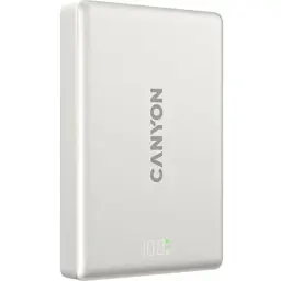 Батарея універсальна Canyon 10000mAh OnPower 511 PD20W Magnetic wireless MagSafe Grey (CNS-CPB511G) - мініатюра 2